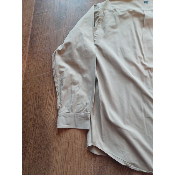 Labrador Apparel Long Sleeve Tan Khaki Medium Button Down Shirt Mens Medium - Picture 8 of 16